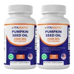 Vitamatic Pumpkin Seed Oil 2000MG, 180 Softgels (2-PACK), 360 Count Total. Fixed Price $42.48.