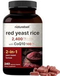 Red Yeast Rice 2400MG W/COQ10 For Antioxidant, Energy, Heart Health Capsules. Fixed Price $34.90.