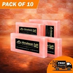 Himalayan Pink Salt Tiles 8" X 4" 1" Pack Of 10. Fixed Price $100.00.
