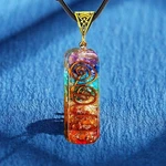 Orgonite Pendant Unisex Necklace Natural Stone 7 Chakra Healing Energy Reiki. Fixed Price $13.41.