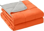 Cooling 20 Lbs Weighted Blanket For Adults, 60"X80", Orange, Queen Size. Fixed Price $84.99.