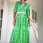 Lilly Pulitzer Nwt Amrita Eyelet Midi Dress Spearmint Soiree $348 Size 00. Fixed Price $89.25.