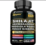 Shilajit Pure Himalayan Energy Booster Ashwagandha 60 Caps. Fixed Price $16.20.