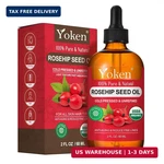 Yoken Organic Rosehip Seed Oil For Face, 100% Pure And Natural Cold Pressed Unre. Fixed Price $17.75.