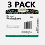 3 Pack Frontier Co-op Mild Sweet Pickling Spice 1 Lb. Each 5/2027. Fixed Price $36.99.