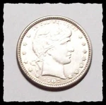 1907-P Barber Quarter Sharp Original Light Tone / Luster Choice Au #11D55 Silver. Fixed Price $200.00.