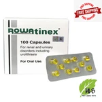 Rowatinex 100 Capsules For Renal, Urinary Disorders & Stones - Free Shipping. Fixed Price $34.80.