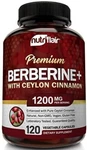 Nutriflair Premium Berberine Hcl 1200MG Plus Pure True Ceylon Cinnamon Cap.. Fixed Price $24.99.