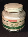 Vtg Burrough Bros Rx Epsom Salt Glass Jar Bottle Medical Display Full Kit Box. Fixed Price $19.65.