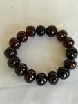 Natural Cherry Baltic Amber Baroque Round Beads Stretch Bracelet 18.2G,. Fixed Price $150.00.