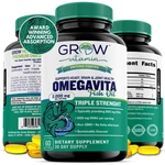 Grow Vitamin Omega Fish Oil - 2,000MG, Extra Strength, Coated For 3X. Fixed Price $59.99.