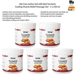 Lifecare Active Gel With Red Turmeric Cooling Muscle Relief Massage 5X250ML. Fixed Price $151.99.