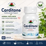 Carditone Ayush Herbs 60 Caplets Herbal Cardiovascular Wellness Supplement. Fixed Price $15.98.