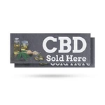 Cbd Sold Here Vinyl Decal Herbal Remedies Stress Relief Natural Wellness. Fixed Price $29.99.