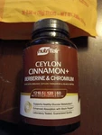 Nutriflair Ceylon Cinnamon Plus Chromium Berberine & Black Pepper 1200MG .... Fixed Price $19.99.