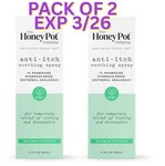 The Honey Pot Anti-itch Soothing Spray Maximum Strength 2 Pack. See Pic For Date. Fixed Price $16.99.