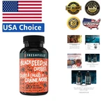 High Thymoquinone Black Seed Oil Capsules - 120 Count For Wellness Boost. Fixed Price $40.01.