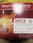 Thermacare Neck Pain, Shoulder, And Wrist Relief Patches Heat Wrap 4 Count. Fixed Price $12.36.