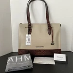 Brahmin Anywhere Tote - Ivory Summer Tuscan Handbag Nwt. Fixed Price $225.00.