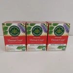 Traditional Medicinals Organic Throat Coat Tea Slippery Elm 48 BAGS/3 Boxes. Fixed Price $15.00.