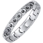 Pujane Magnetic Hematite Bracelets For Women 8.46 Inch (215MM), Silver. Fixed Price $26.05.