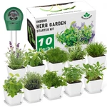 Indoor Herb Garden Kit 10 Non-gmo Seeds With Soil, Pots & Moisture. Fixed Price $60.03.