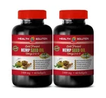 Hemp Oil For Vitality - Seed Natural Source Of Vitamins 2 Bottles. Fixed Price $34.16.