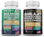 Sea Moss Multivitamin & Shilajit Power Combo Us Dynamic Vitality Bundle. Fixed Price $11.95.