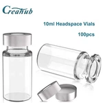 100PCS Crimp Top Headspace 10ML Vials Aluminum Caps Hplc Lab Clear Glass Bottle. Fixed Price $34.99.