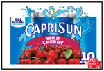 Capri Sun Wild Cherry Naturally Flavored Kids Juice Drink Blend (10 Ct Box, 6. Fixed Price $12.00.