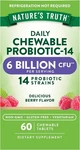 Pack Natures Truth Daily Chewable PROBIOTIC-14 ( 6 Billion Cfu ) Total 120 Tab. Fixed Price $55.63.