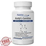 Superior Labs Acetyl L-carnitine 500MG 200 Veg Caps Energy Brain. Fixed Price $85.17.
