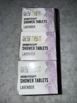 3 Aura Cacia Shower Tablets Relaxing Lavender - 9 Tabs Total. Fixed Price $19.99.