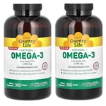 Country Life OMEGA-3 Fish Oil (1000 Mg) 300 Softgels (pack 2). Fixed Price $68.90.