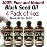 4 Packs Of Oz 100% Pure & Natural Virgin Black Cumin Seed Oil, Nigella Sativa. Fixed Price $35.99.