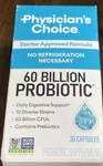 Physician's Choice 60 Billion Probiotic - 30 Capsules Physicians 12/2026. Fixed Price $19.99.