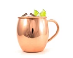 Pure Copper Mug Moscow Mule - 16 Fl Plain Thick Barrel Inside 4. Fixed Price $84.99.