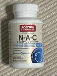Jarrow Formulas Vegetarian N-a-c, 500 Mg, 60 Veggies Capsules Exp 01/2026 New. Fixed Price $9.99.