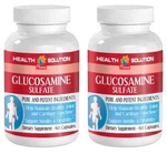 Natural Mobility Aid - Glucosamine Sulfate Bone And Cartilage Health 2 Bottles. Fixed Price $33.77.