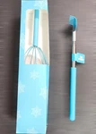 Head Massager & Extendable Back Scratcher Set Whisk Fingers Scalp Blue. Fixed Price $14.99.