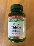 Natures Bounty Milk Thistle 1000MG 200 Softgel Capsules Liver Function Support. Fixed Price $24.99.