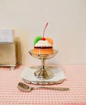 Showa Retro Pure Cafe Pudding La Mode Food Sample. Fixed Price $94.04.