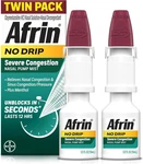 Twin Pack Afrin No Drip Severe Congestion Pump Mist 0.5OZ.EACH Exp. 10/2026+. Fixed Price $14.95.