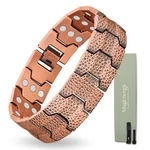 Magenergy Copper Bracelet For Men, 3X Strength Magnetic With 3800 Ga.... Fixed Price $41.38.