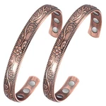 Jecanori 2PCS Magnetic Copper Bracelets For Women, Vintage Small,. Fixed Price $22.85.