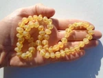 Raw Baltic Amber Necklace For Adults, Joint Pain Relief, Headache Large Beads. Fixed Price $54.99.