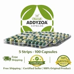 Charak Addyzoa 5 Strips (100 Capsules) Herbal Reproductive Wellness. Fixed Price $23.05.