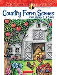 Creative Haven Country Farm Scenes Coloring Book (adult By Teresa Goodridge *vg*. Fixed Price $16.49.