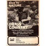 Food Science Back To Nature With Grain Country Fork Ut 1977 Ad SAJ1-H6. Fixed Price $13.50.