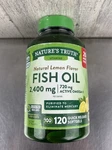 Natures Truth Fish Oil 2,400 Mg Natural Lemon Flavor OMEGA-3 120 Soft Gels. Fixed Price $18.04.